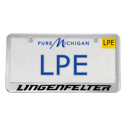 Lingenfelter CNC Logo Chrome Finish License Plate Frame